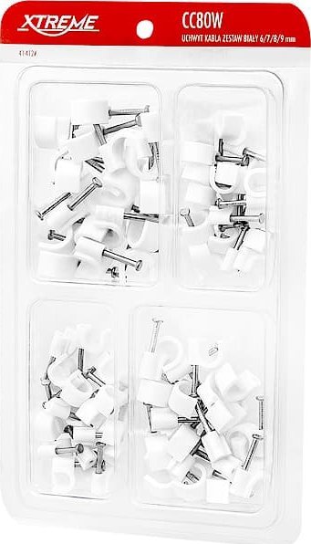 Blow 41-412# Uchwyt kabla zest biały 6,7,8,9mm cc80w