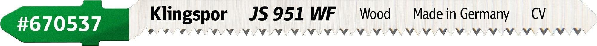 Klingspor KLINGSPOR BRZESZCZOT DO WYRZYNARKI 100x8x1,45mm JS 951 WF /5szt.