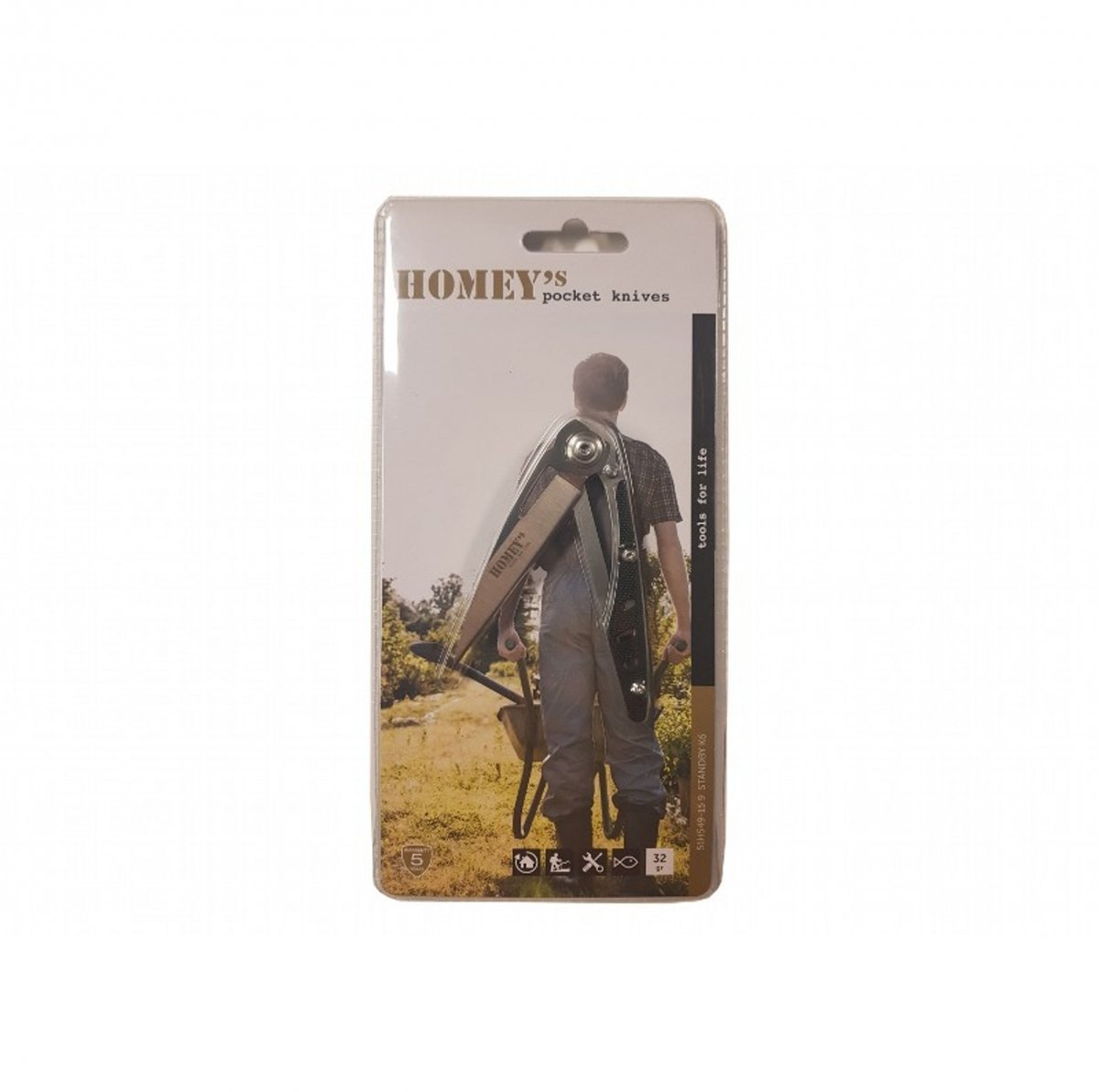 Bardzo lekki składany Nóż Homey's, Agile, stal nierdzewna G10, blister