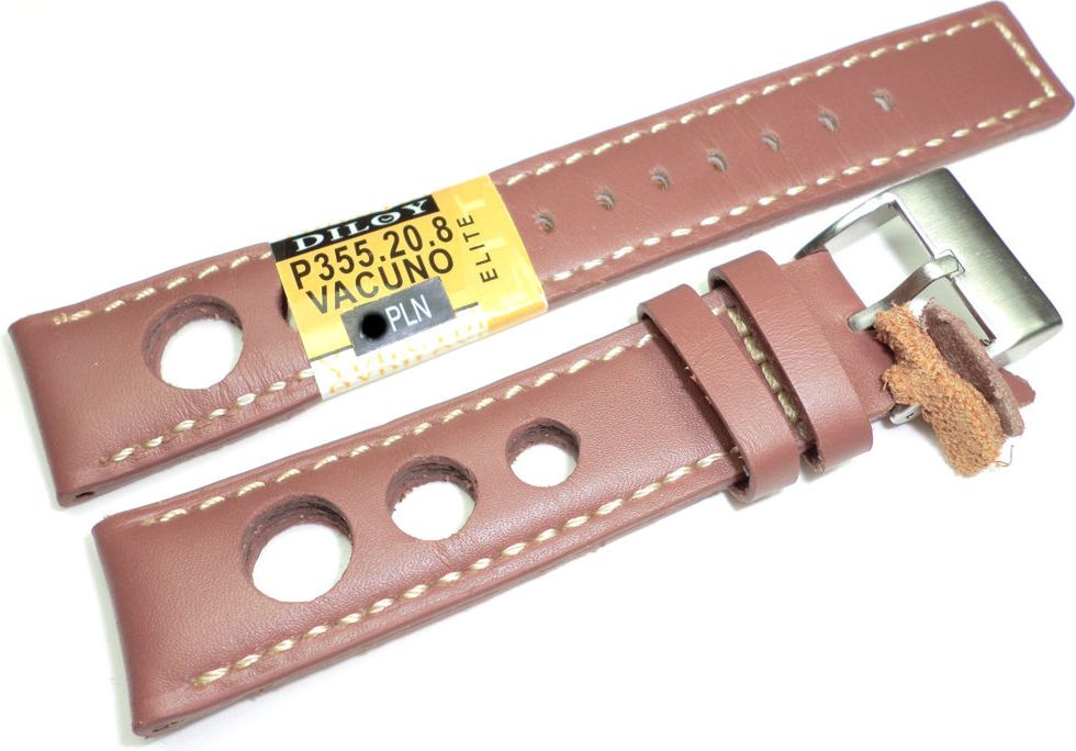 Diloy Skórzany pasek do zegarka 20 mm Diloy P355.20.8