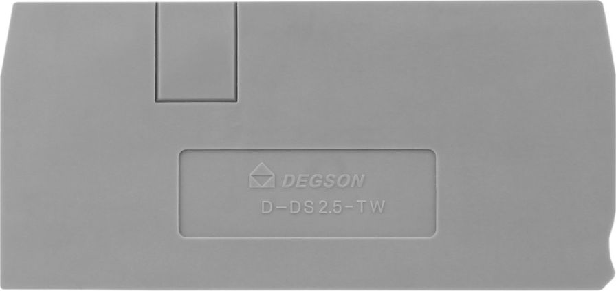 Degson Płytka końcowa do złączki szynowej 2.5mm2 DS2.5-TW DGN 4098
