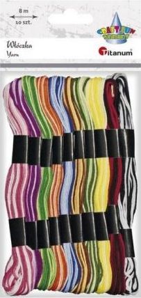 Titanum Mulina 8mm dwukolorowa 10 kolorów