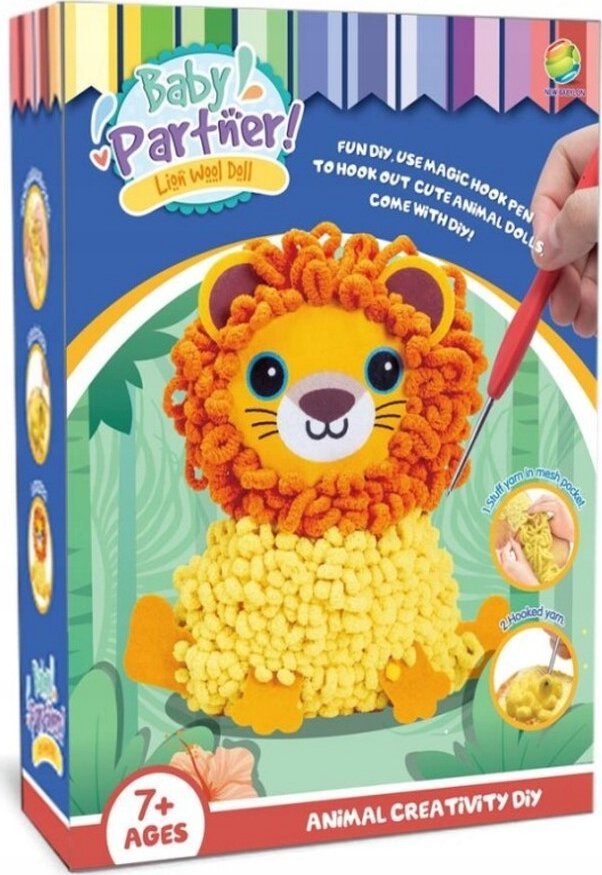 Kreatywny Zestaw Wyszywanka, Maskotka, Pluszak Do Szycia, Poduszka Do Ozdobienia DIY LEW