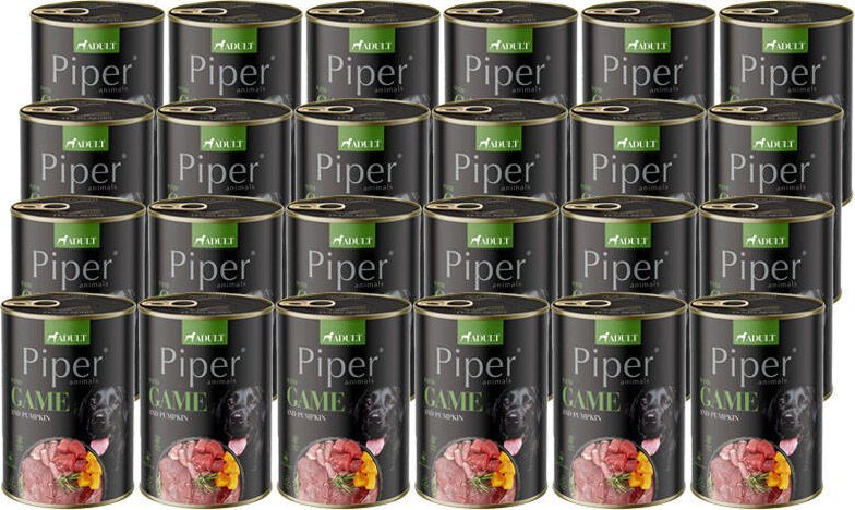 Mokra Karma dla psa Piper Animals z dziczyzną i dynią zestaw 24 x 400 g