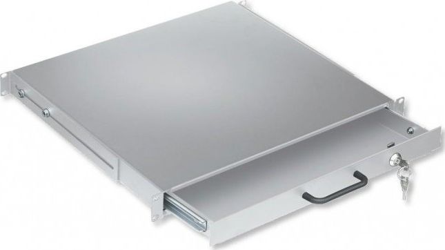 Intellinet Network Solutions Szuflada Rack 19" 1U z zamkiem 416mm szara (I-CASE KEY-BG)