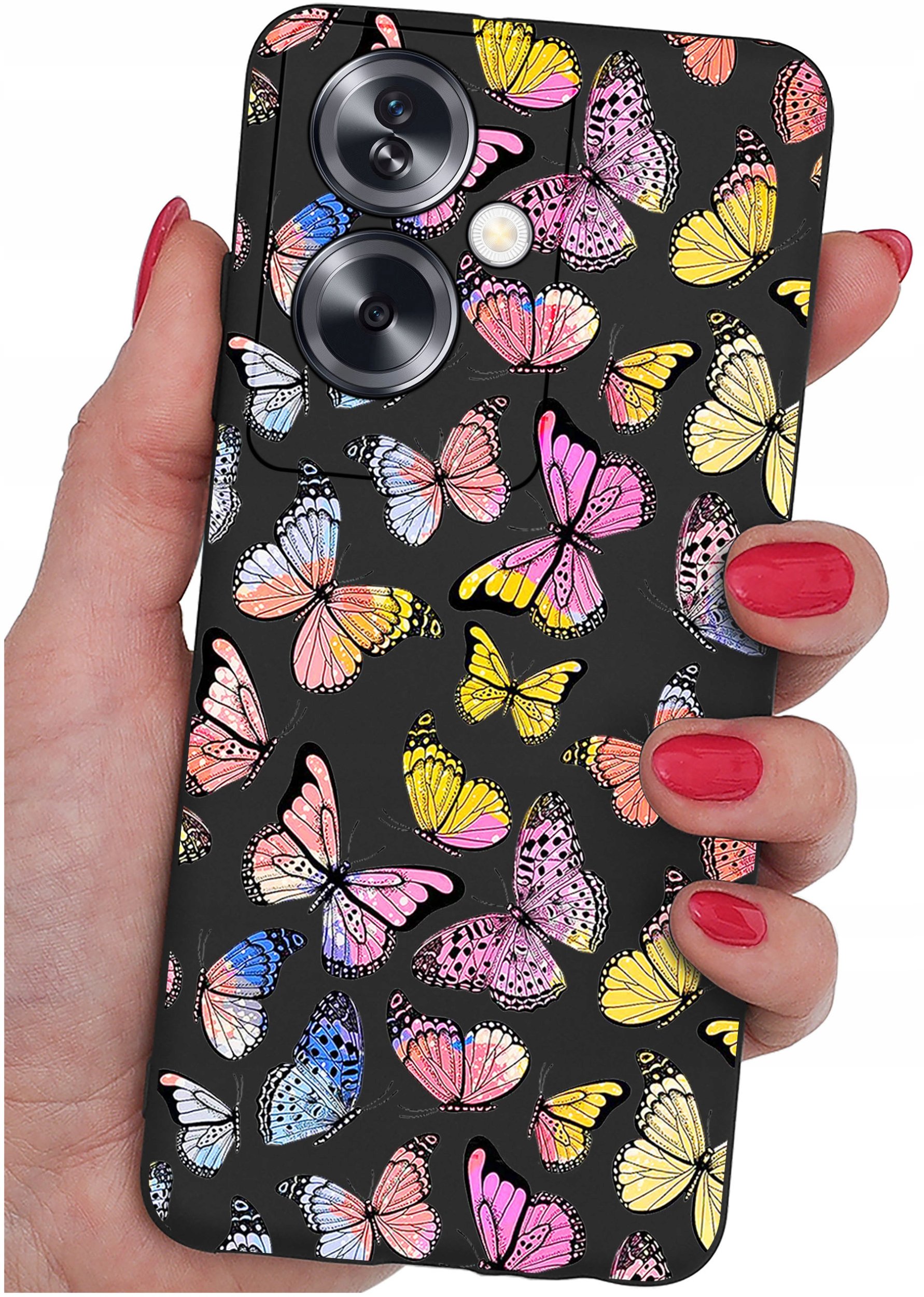 krainaGSM ETUI do Oppo A79 5G WZORY SILIKONOWE MATT CASE + SZKŁO ochronne 9H