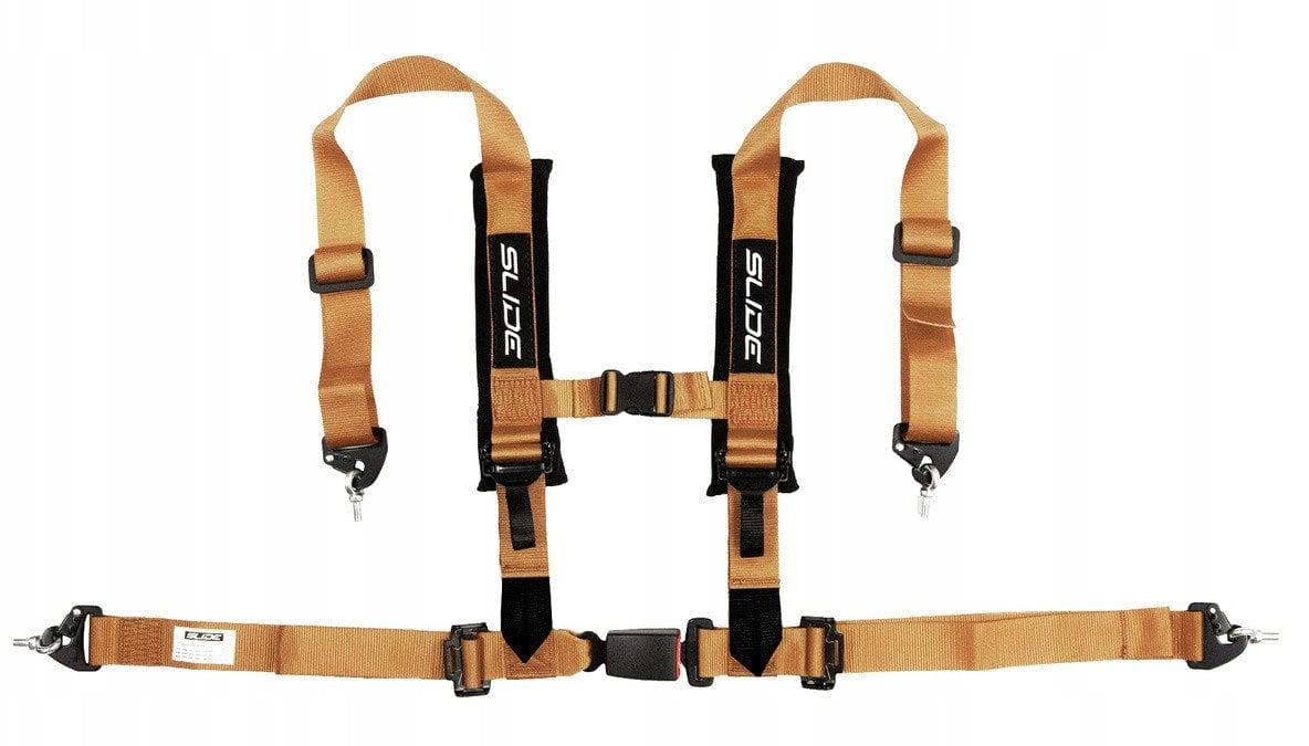 Pasy sportowe Slide V2 Złote 4P 2" E4