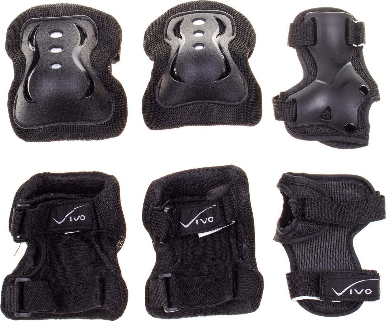 Vivo Ochraniacze na łyżworolki Vivo JR-500 czarne M