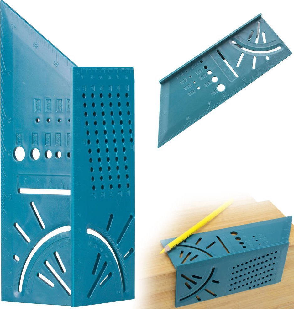 Verk Kątownik japoński ciesielski stolarski 3d narożny Kątownik japoński ciesielski stolarski 3d narożny