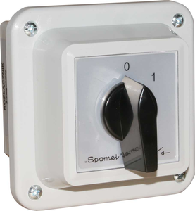 Spamel Łącznik krzywkowy 0-1 3P 16A w obudowie - ŁK16R-2.8211OB1