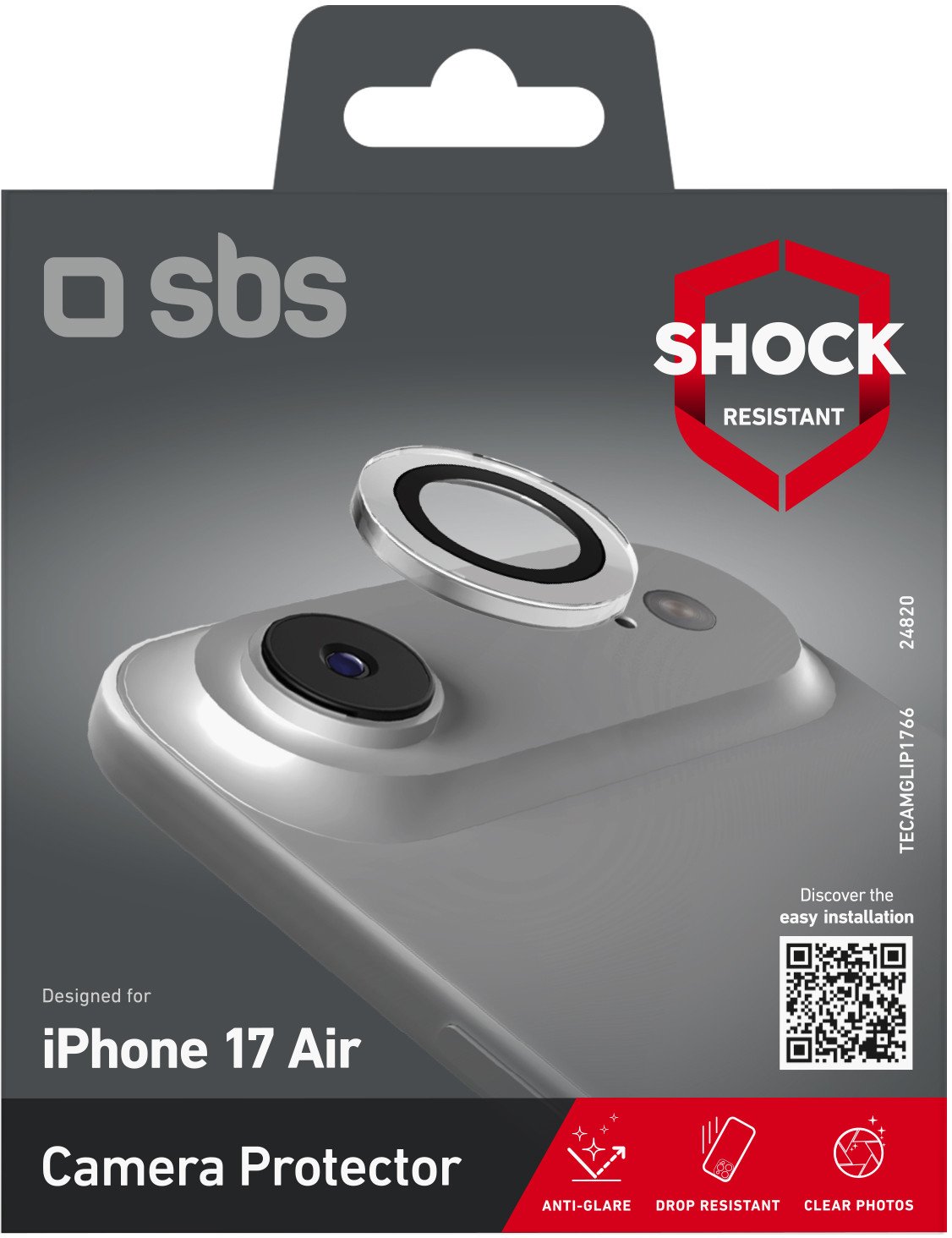 Etui SBS Extreme Mag z technologią D3O na iPhone 17 Air - przezroczyste