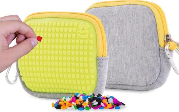 Piórnik Cass film Saszetka na suwak z żółtym panelem