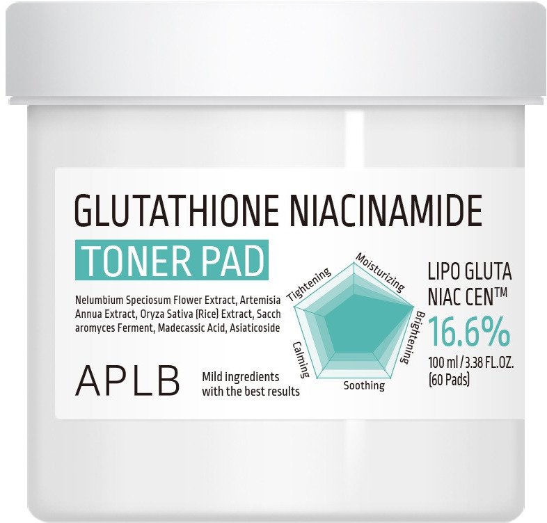 APLB Glutathione Niacinamide Toner Pad płatki tonizujące do twarzy 60szt.