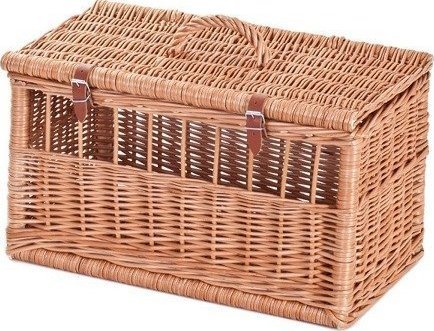 WickerPL Dove Wiklinowa klatka na gołębie Transporter dla zwierząt 50x30 H30 cm