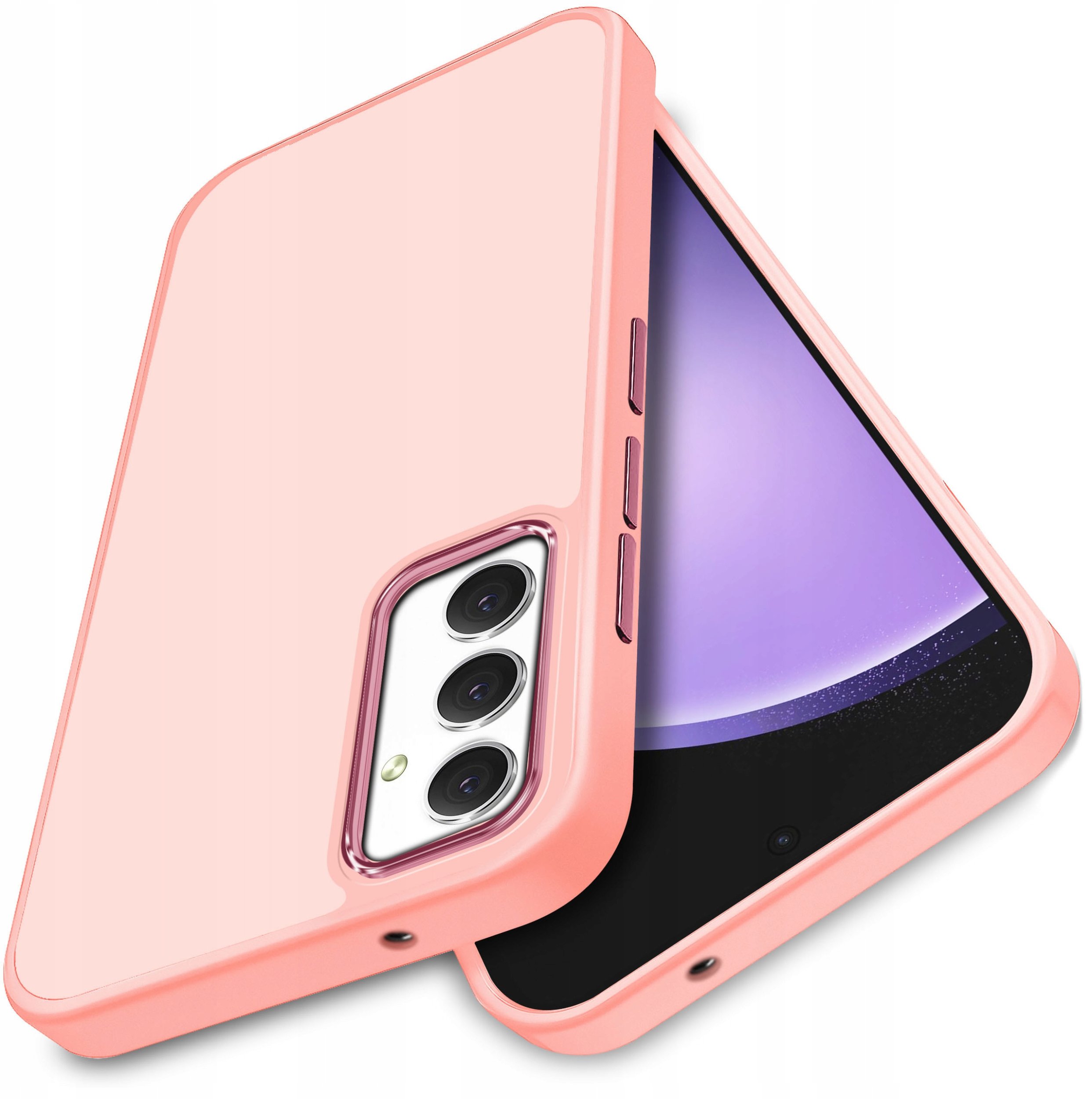 Etui do Samsung Galaxy S23 FE MATOWE SILICONE CASE SATYNOWE PLECKI + Szkło