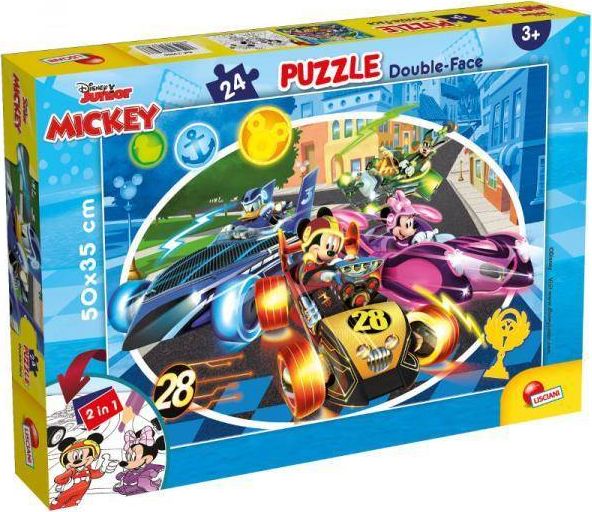 Lisciani Puzzle dwustronne 24el Myszka Mickey 73986