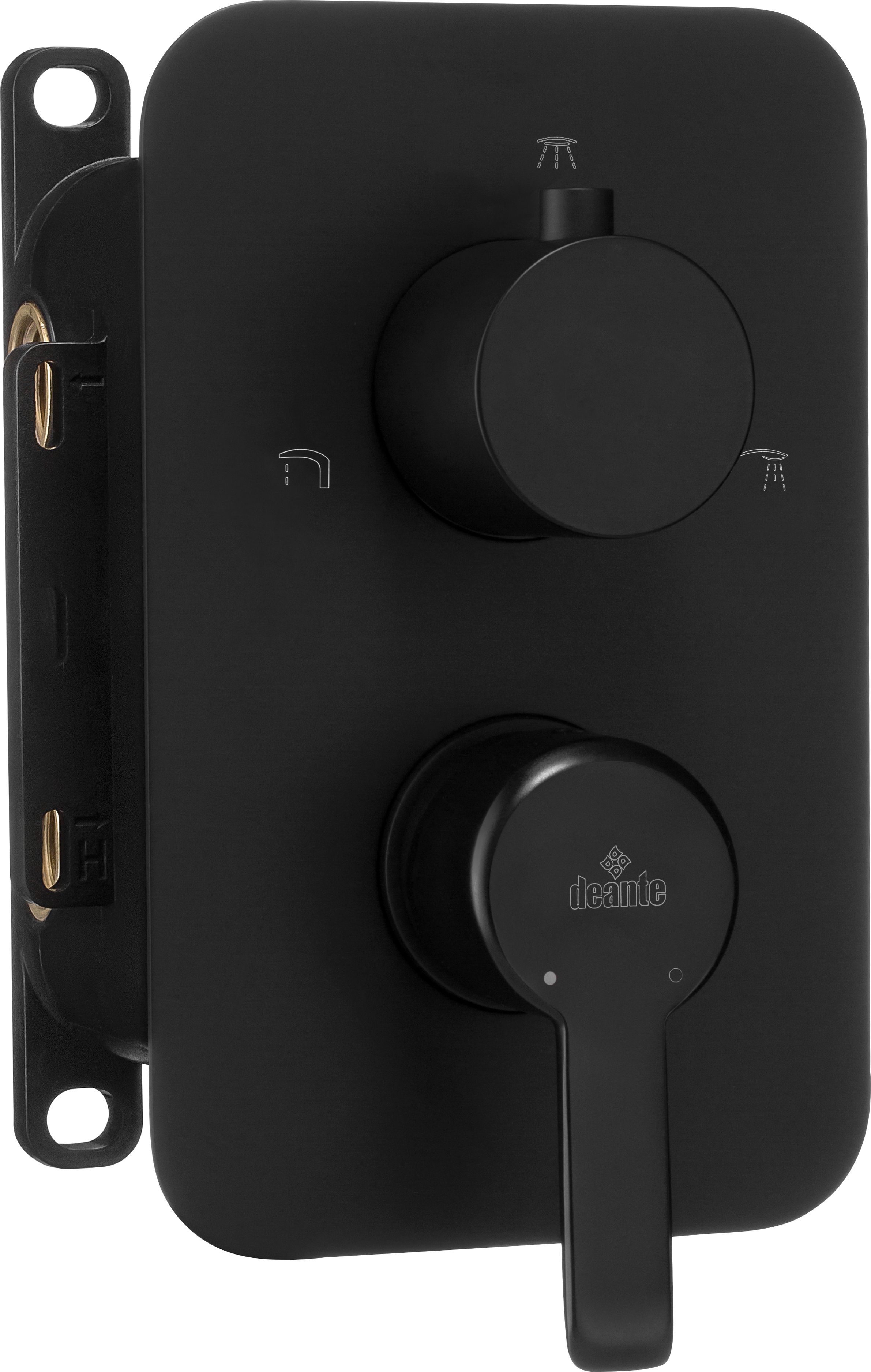 Deante ARNIKA NERO KOMPONENTY DO BOXA MIESZACZOWEGO