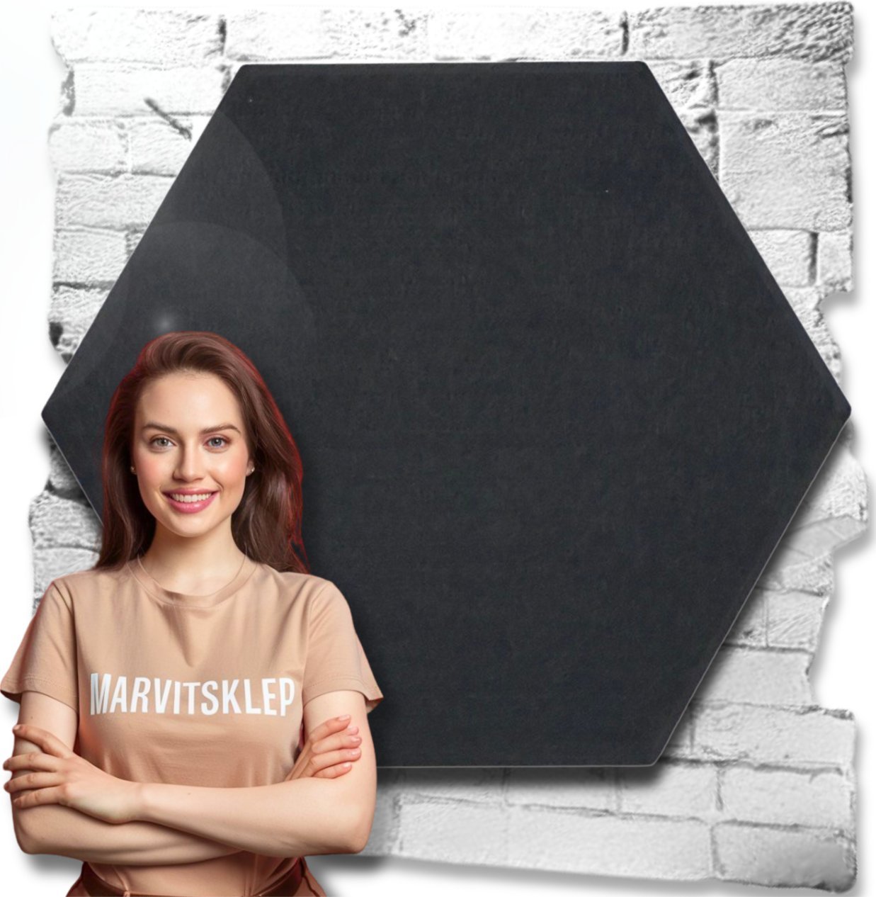 Iteams4Now Panele ścienne filcowe 3d heksagon zagłówek samoprzylepne akustyczne soft