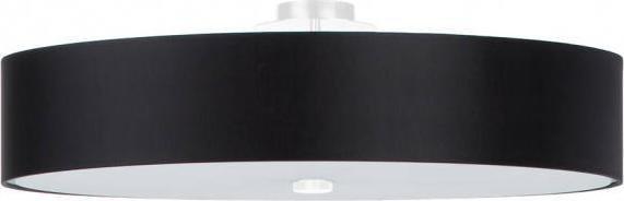 Lampa sufitowa Sollux LAMPA sufitowa SOL SL812 plafon OPRAWA okrągła abażurowa czarna