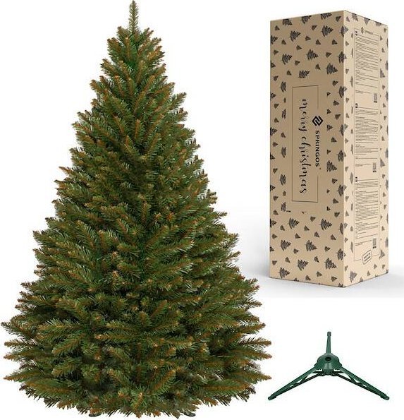 Springos Choinka sztuczna 200 cm świerk kaukaski drzewko świąteczne jak żywe UNIWERSALNY