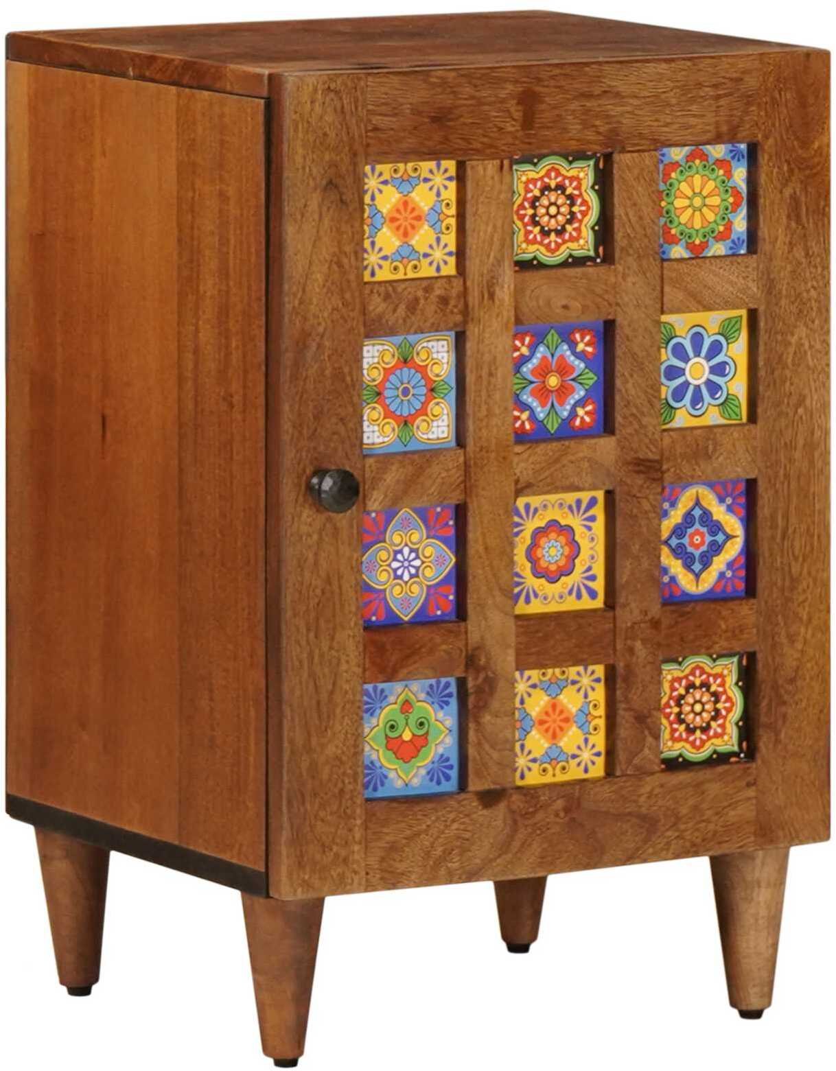 vidaXL Szafka Łazienkowa z drzwiami orzech włoski 38 x 33,5 x 58 cm