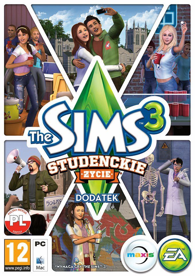 The Sims 3: Studenckie Życie PC, wersja cyfrowa