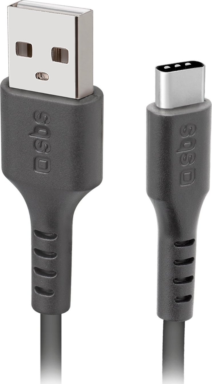 Kabel USB SBS Mobile USB-A - USB-C 2 m Czarny (1027841)