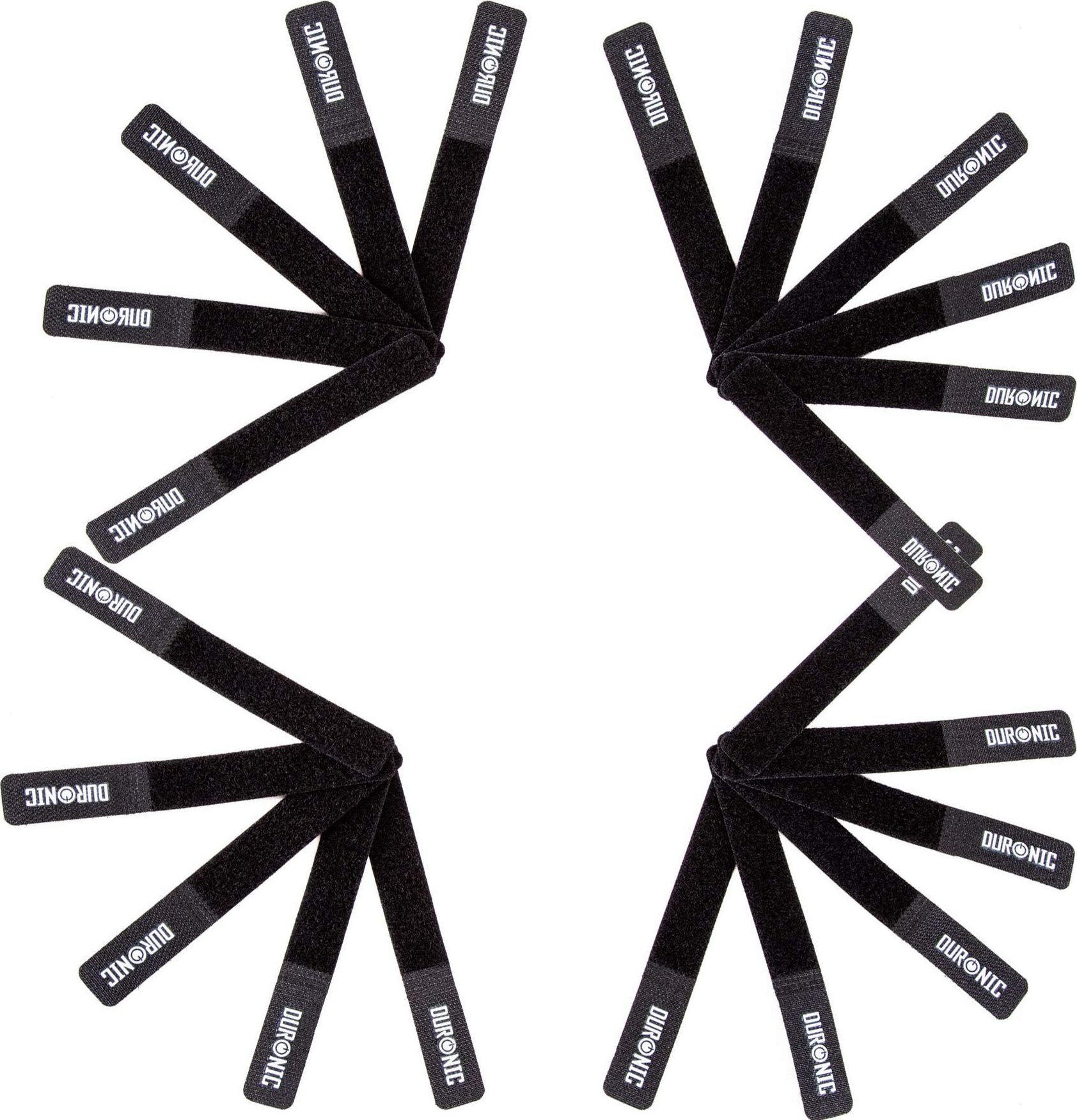 Organizer Duronic Rzep Czarny 20 sztuk