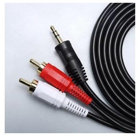 Kabel Hama Riff RF027 3 5mm na 2xRCA kabel audio 3m z pozłacanymi złączami 4752219012027