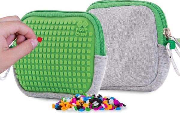 Piórnik Cass film Saszetka na suwak z zielonym panelem