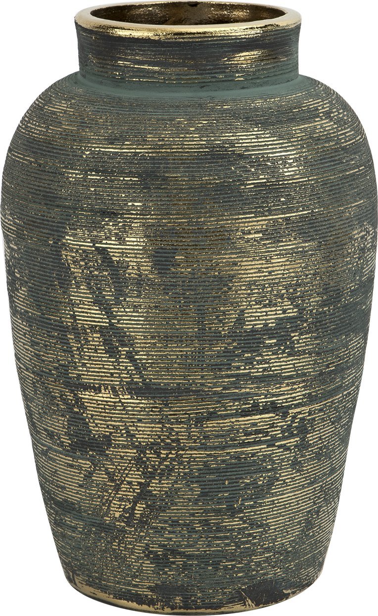 Art-Pol Wazon ceramiczny 31cm niebiesko-złoty AP171368