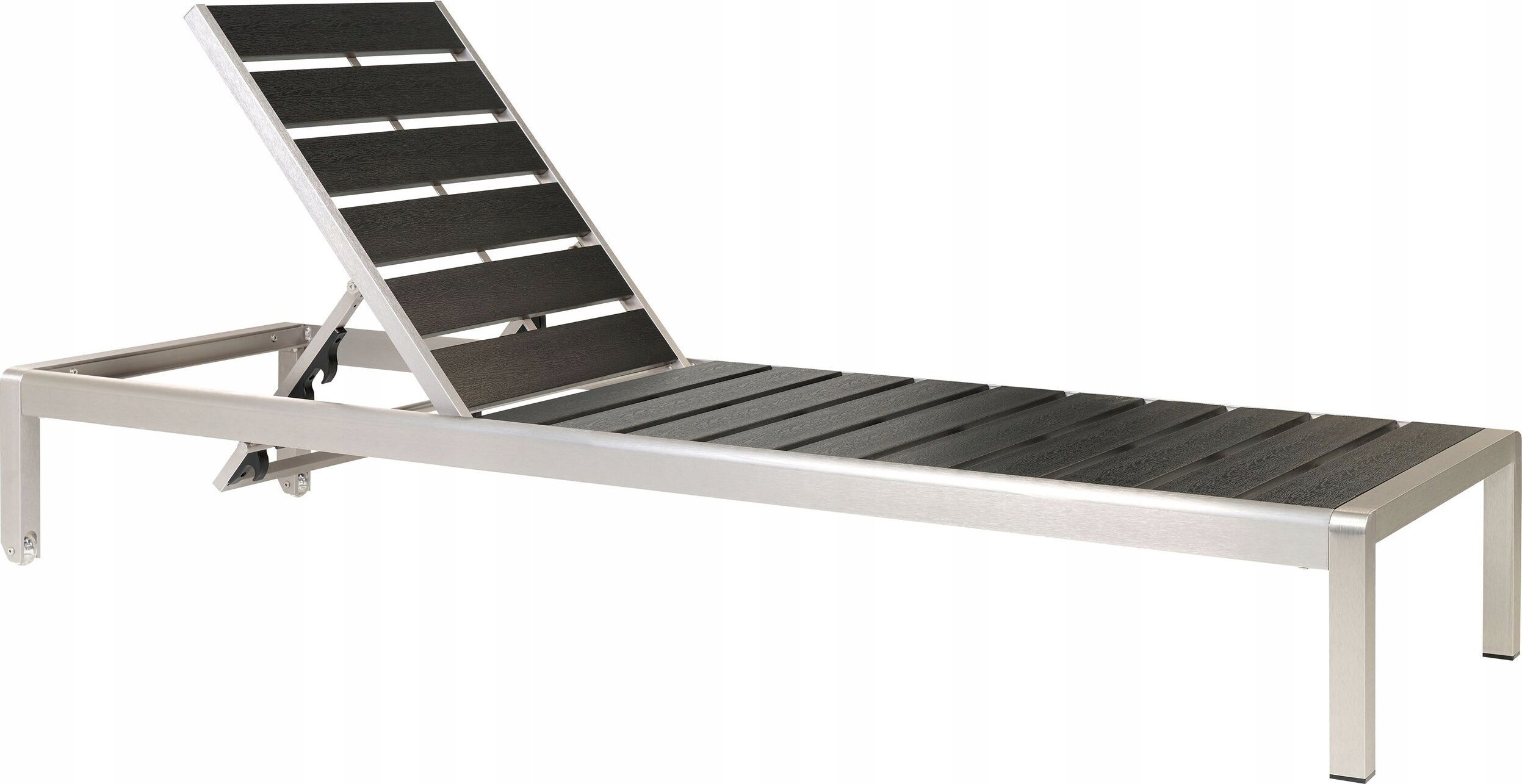 Beliani Leżak Metal Czarny NARDO