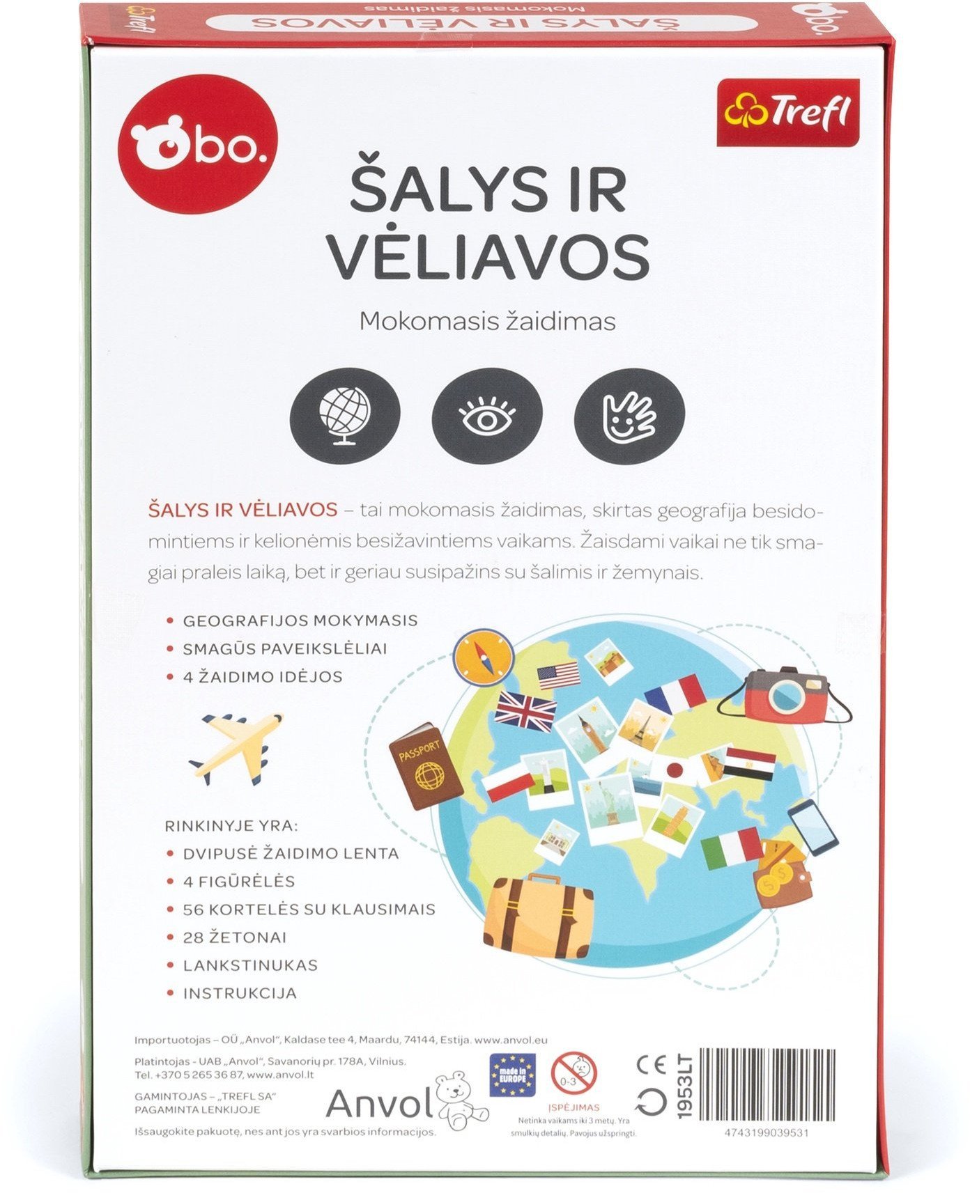 Educational game BO. "Countries and flags", LT