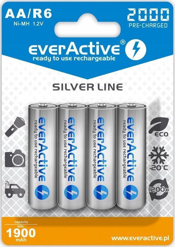 EverActive Akumulatory everActive R6/AA Ni-MH 2000 mAh 4szt.