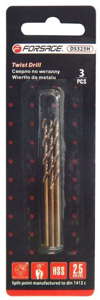 Wiertło do metali 2.5mm HSS(3szt)