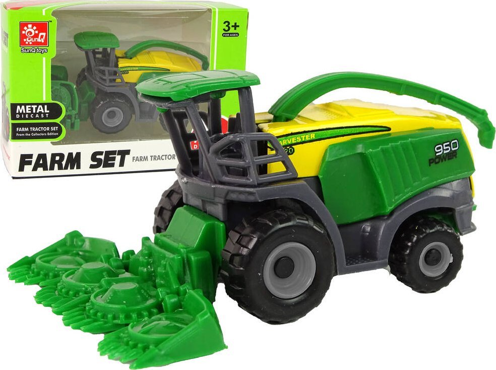 LeanToys Pojazd Rolniczy Kombajn Zielony Mały