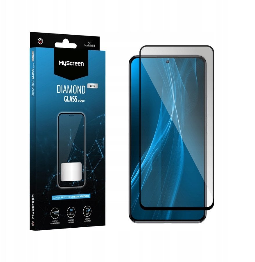 MyScreen DIAMOND GLASS LITE edge | FULL GLUE Black Oppo Reno12 FS 5G