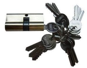 CYLINDER LOCK 65MM 30X35 BRAS 15 KEYS