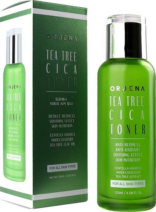 Orjena Tea Tree Cica Toner Kojący tonik do twarzy z ekstraktem z wąkroty azjatyckiej 120ml