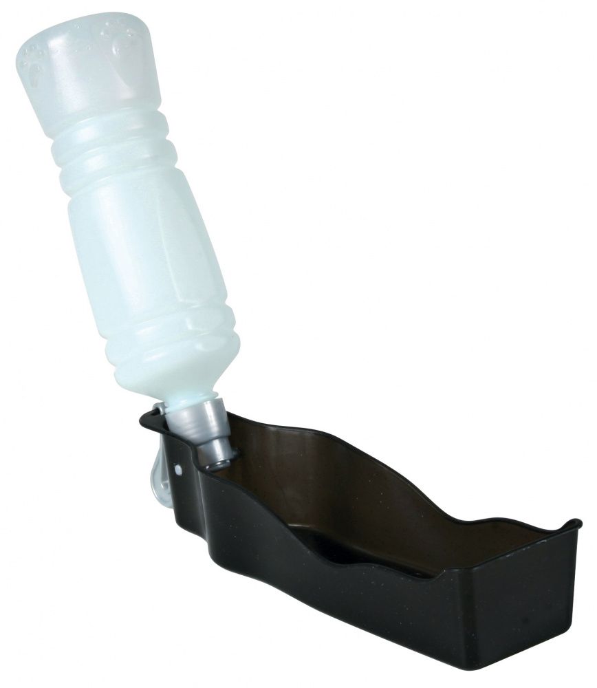 Trixie Butelka z miska, z plastiku 700 ml