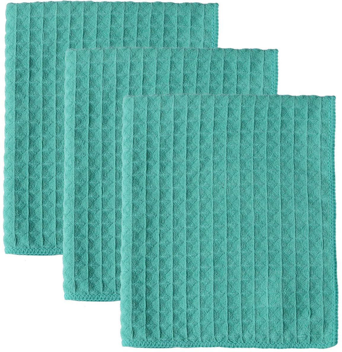 Zestaw 3 ściereczek kuchennych z mikrofibry bardzo chłonne 40x48cm Zielone