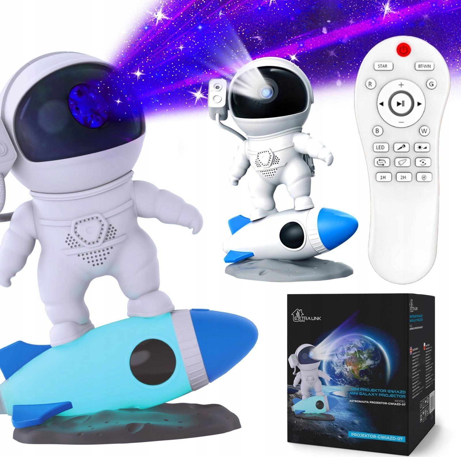 ExtraLink EXTRALINK HOME ASTRONAUTA RAKIETA PROJEKTOR GWIAZD 07