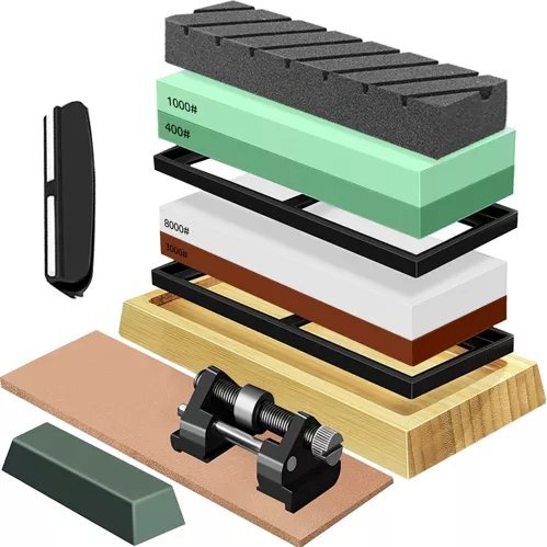 Ruhhy Ostrzałka do noży - 2 kamienie + akcesoria (23763)