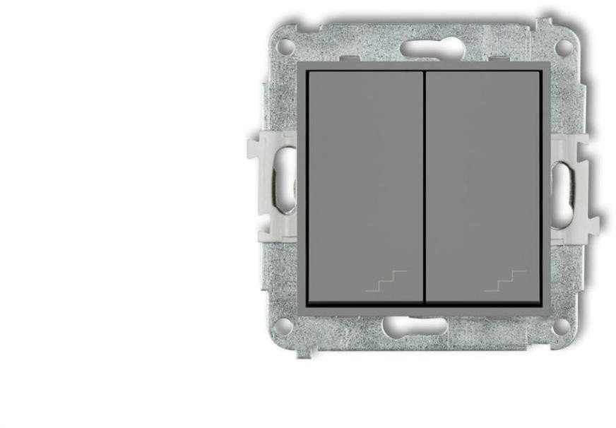 ICON Mechanizm łącznika podwójnego schodowego szary mat 27IWP-33