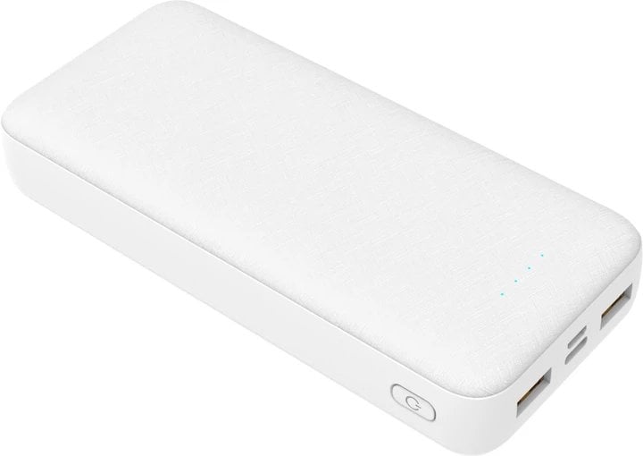 PLATINET POWER BANK SET 20000 mAh + 20W PD CHARGER + 1M CABLE WHITE [46220]