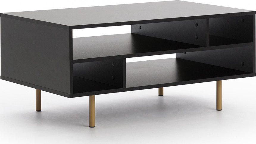 Ravio Prostokątna ława Nubia z metalowymi nóżkami