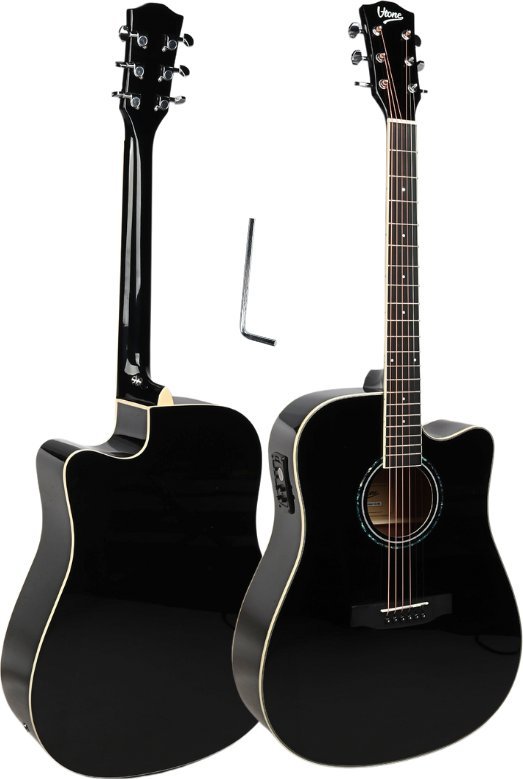 V-Tone V-TONE VEAG1 CE BK gitara elektroakustyczna 4/4 dreadnought cutaway czarna