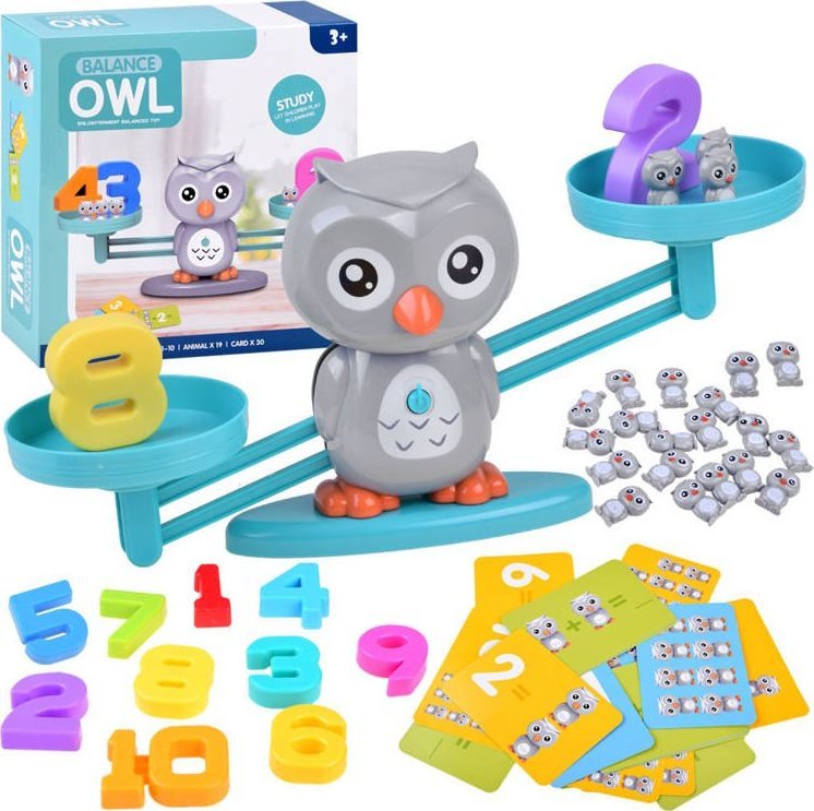 Jokomisiada Gra Edukacyjna Sowa Waga Szalkowa liczenie ZA3823