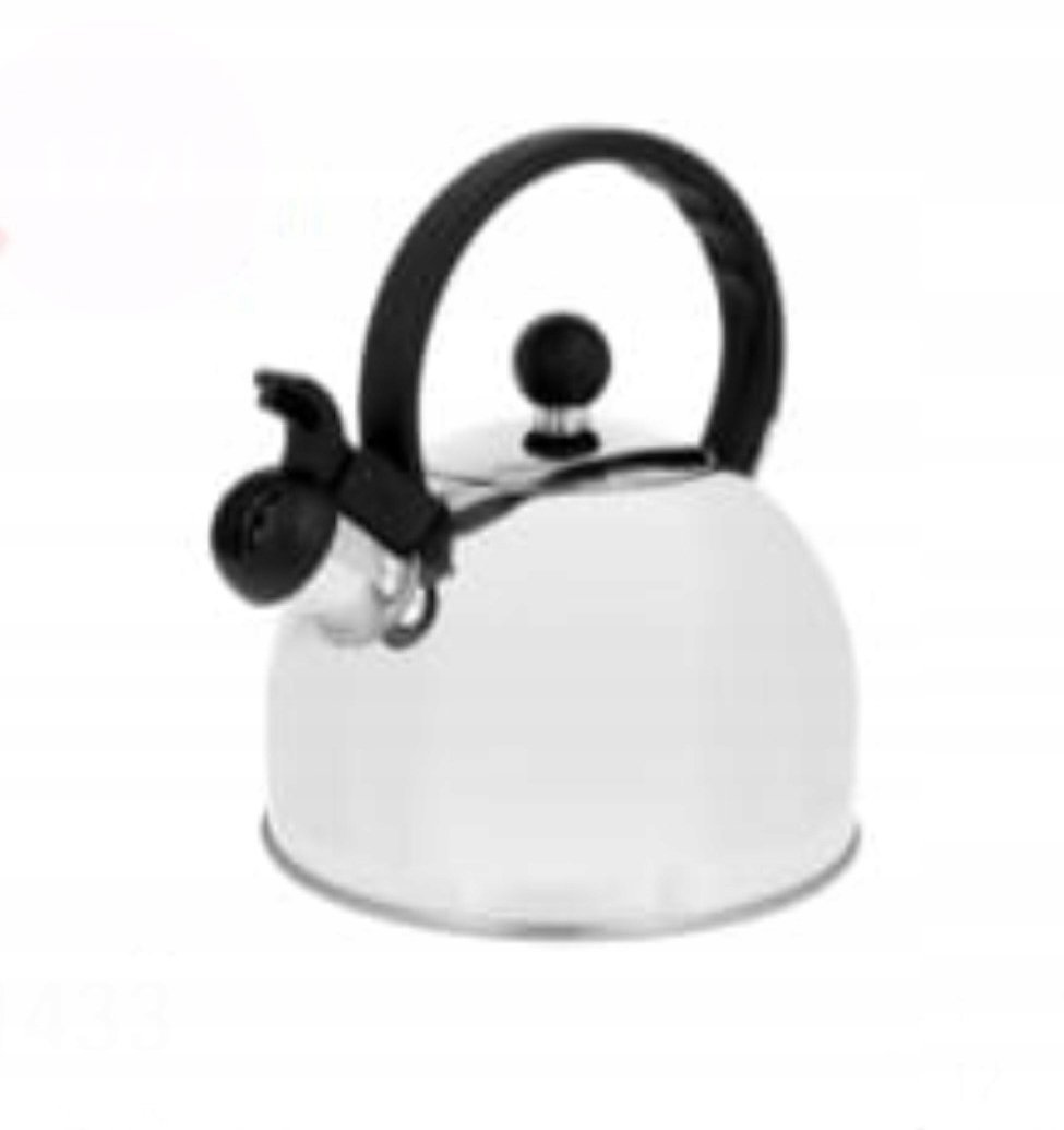 Brunbeste Czajnik stainless steel z gwizdkiem na gaz i indukcję 2L srebrny BB-1433