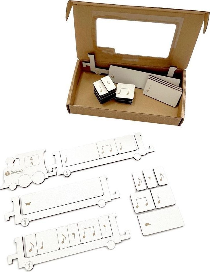 Takty ćwierćnutowe w metrum 4/4 Pociąg muzyczny